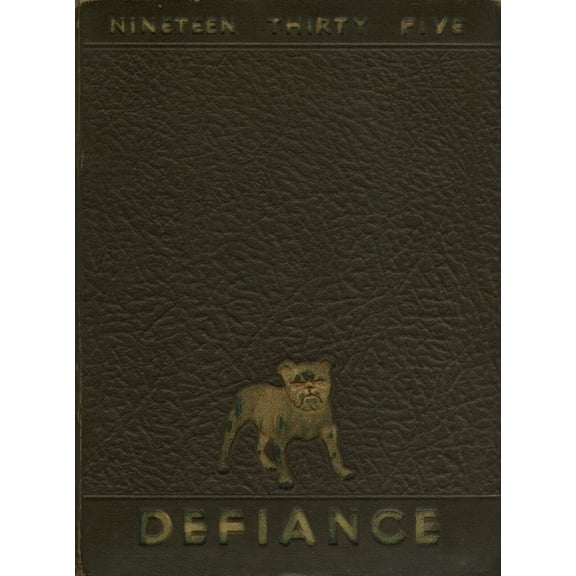 (Custom Reprint) Yearbook: 1935 Defiance High School - Panorama Yearbook (Defiance, OH)