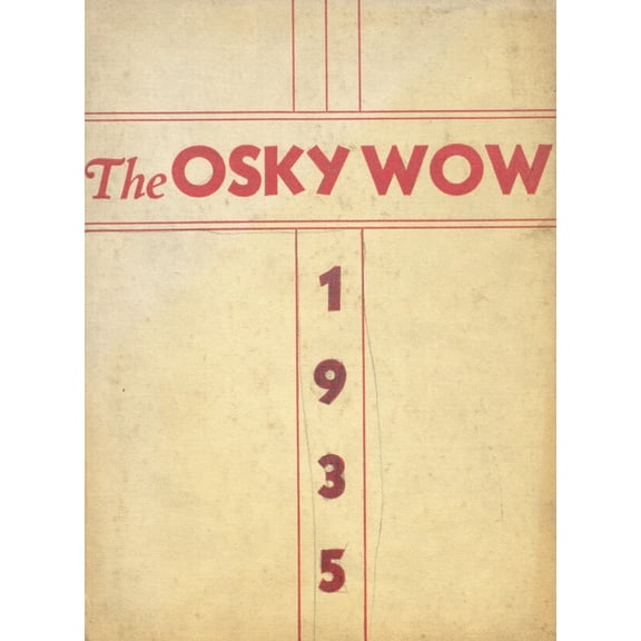 (Custom Reprint) Yearbook: 1935 Jackson High School - Osky Wow Yearbook (Jackson, OH)