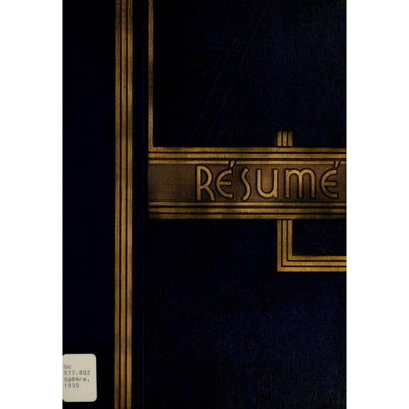 (Custom Reprint) Yearbook: 1935 Springfield High School - Resume Yearbook (Springfield, MO)