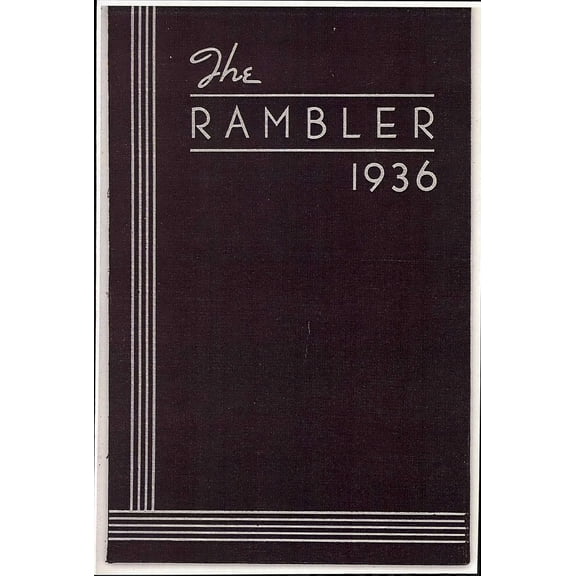 (Custom Reprint) Yearbook: 1936 Bluefield College - Rambler Yearbook (Bluefield, VA)