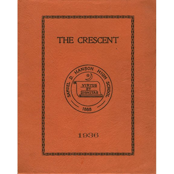 (Custom Reprint) Yearbook: 1936 Samuel D Hanson School - Crescent Yearbook (Buxton, ME)