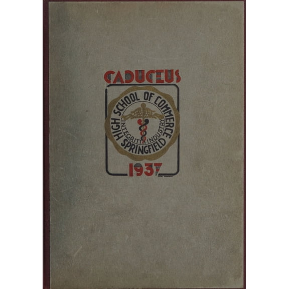 (Custom Reprint) Yearbook: 1937 High School of Commerce - Caduceus Yearbook (Springfield, MA)