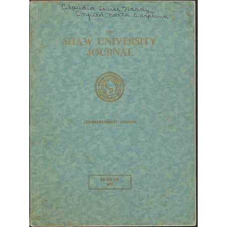 (Custom Reprint) Yearbook: 1937 Shaw University - Bear Yearbook (Raleigh, NC)