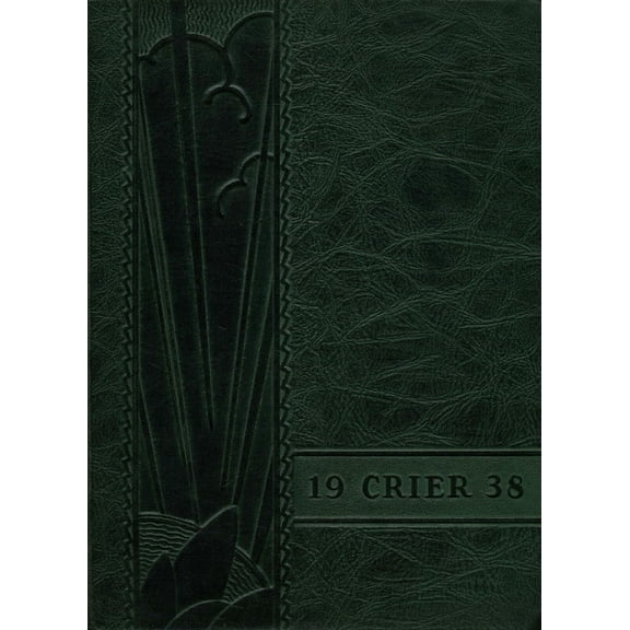 (Custom Reprint) Yearbook: 1938 Fairbury Cropsey High School - Crier Yearbook (Fairbury, IL)