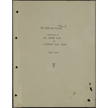 (Custom Reprint) Yearbook: 1938 Wentworth High School - Golden Leaves Yearbook (Wentworth, NC)