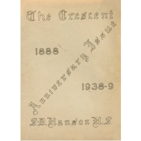 (Custom Reprint) Yearbook: 1939 Samuel D Hanson School - Crescent Yearbook (Buxton, ME)