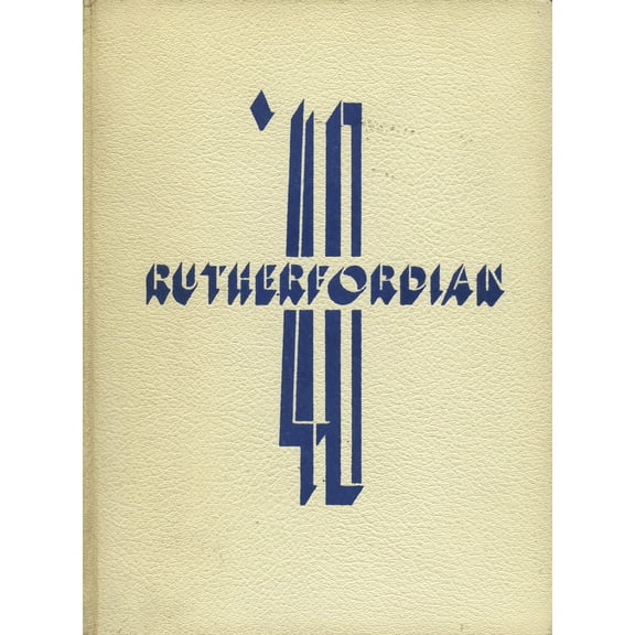 (Custom Reprint) Yearbook: 1940 Rutherford High School - Rutherfordian Yearbook (Rutherford, NJ)