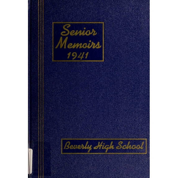 (Custom Reprint) Yearbook: 1941 Beverly High School - Beverlega Yearbook (Beverly, MA)
