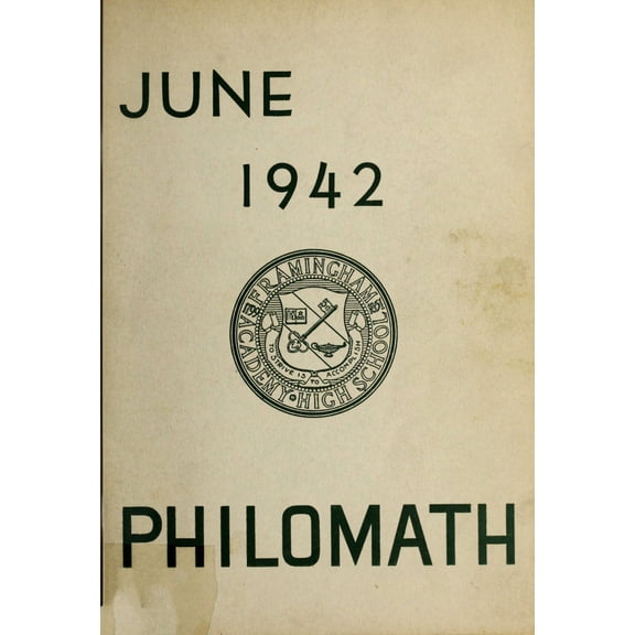 (Custom Reprint) Yearbook: 1942 Framingham North High School - Archon Yearbook (Framingham, MA)