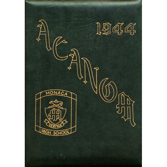 (Custom Reprint) Yearbook: 1944 Monaca High School - Acanom Yearbook (Monaca, PA)