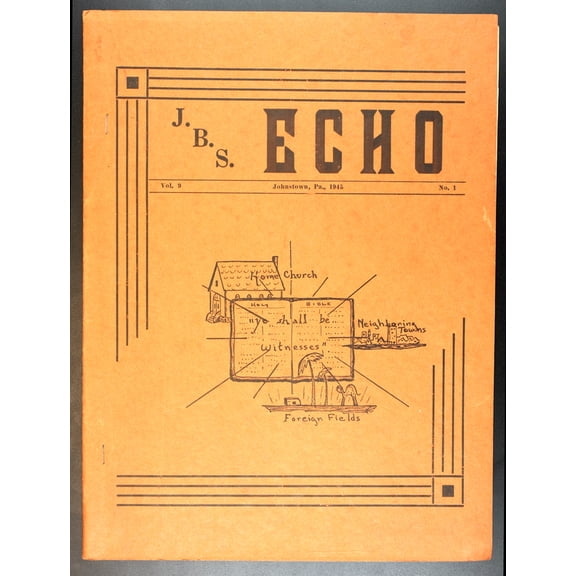 (Custom Reprint) Yearbook: 1945 Johnstown Bible School - Echo Yearbook (Johnstown, PA)