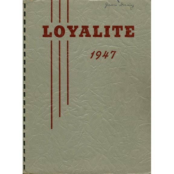 (Custom Reprint) Yearbook: 1947 Loyal High School - Loyalite Yearbook (Loyal, WI)