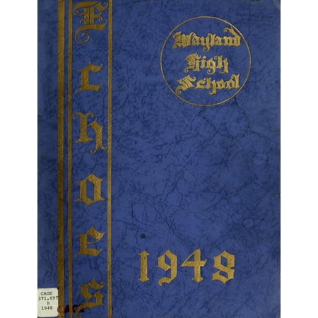 (Custom Reprint) Yearbook: 1948 Wayland High School - Reflector Yearbook (Wayland, MA)