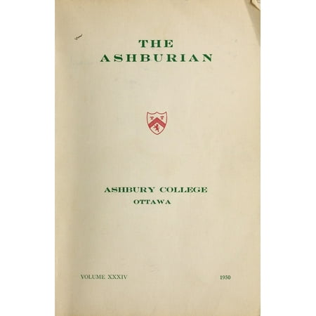 (Custom Reprint) Yearbook: 1950 Ashbury College - Ashburian Yearbook (Ottawa, Ontario Canada)