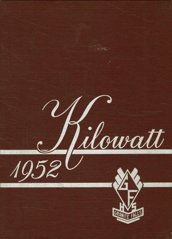 (Custom Reprint) Yearbook 1952 Granite Falls High School Kilowatt