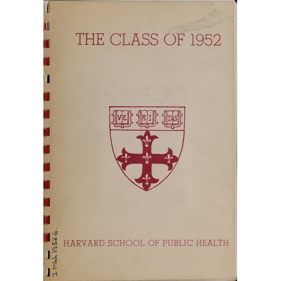 (Custom Reprint) Yearbook: 1952 Harvard School of Public Health - Yearbook (Cambridge, MA)