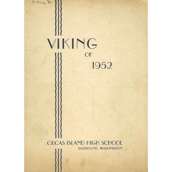 (Custom Reprint) Yearbook: 1952 Orcas Island High School - Viking Yearbook (Eastsound, WA)