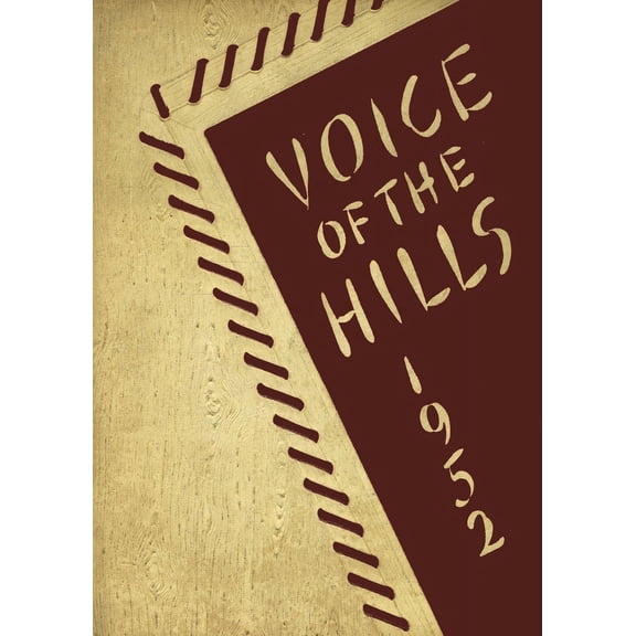 (Custom Reprint) Yearbook: 1952 Sand Hill High School - Voice of the Hills Yearbook (Asheville, NC)
