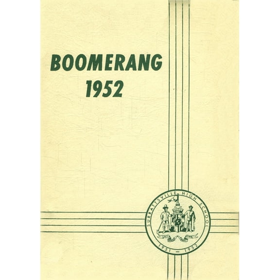 (Custom Reprint) Yearbook: 1952 Surrattsville High School - Boomerang Yearbook (Clinton, MD)