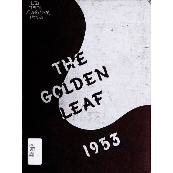 (Custom Reprint) Yearbook: 1953 Clarksville High School - Golden Leaf Yearbook (Clarksville, VA)