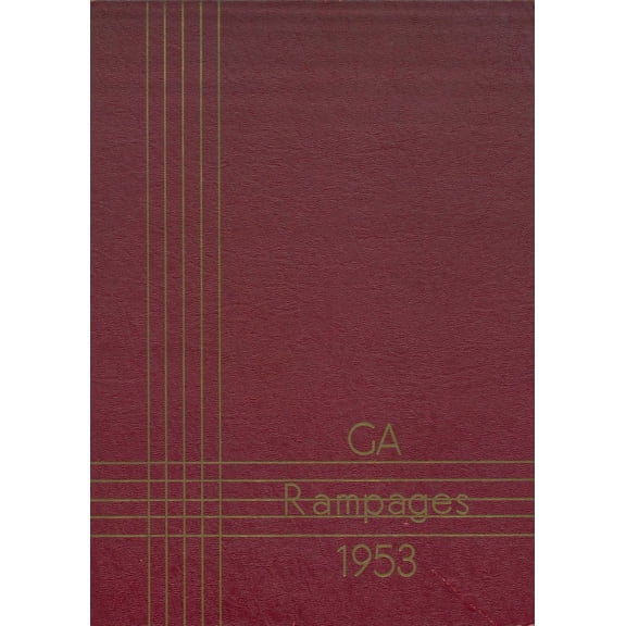 (Custom Reprint) Yearbook: 1953 Galesburg Augusta High School - Rambler Yearbook (Galesburg, MI)
