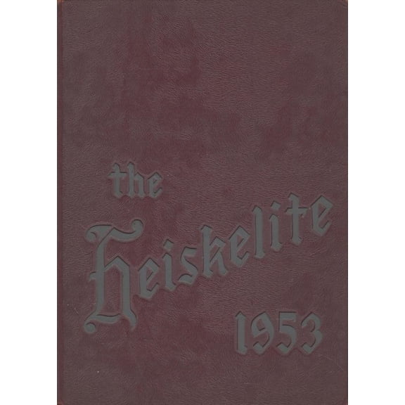 (Custom Reprint) Yearbook: 1953 Hagerstown High School - Heiskelite Yearbook (Hagerstown, MD)