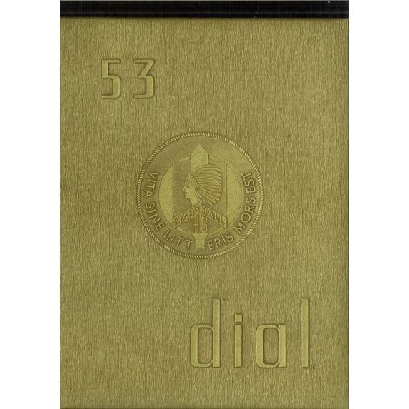 (Custom Reprint) Yearbook: 1953 Marshall High School - Dial Yearbook (Marshall, MI)