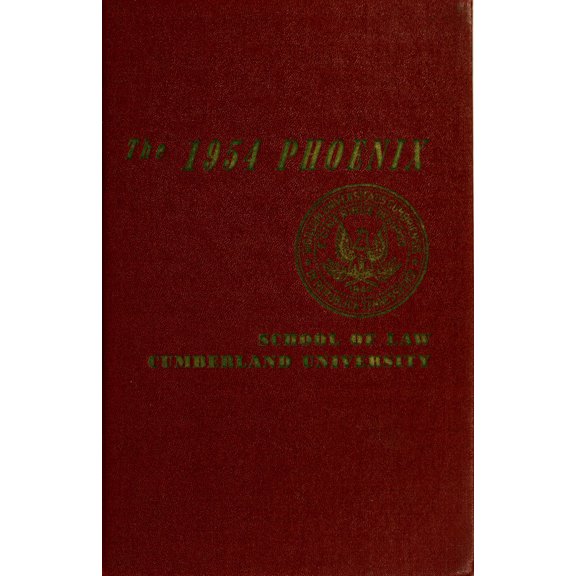 (Custom Reprint) Yearbook: 1954 Cumberland University - Phoenix Yearbook (Lebanon, TN)