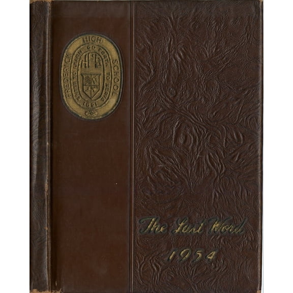 (Custom Reprint) Yearbook: 1954 Frederick High School - Last Word Yearbook (Frederick, MD)