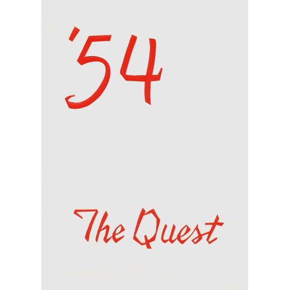 (Custom Reprint) Yearbook: 1954 St Anthony High School - Quest Yearbook (Effingham, IL)