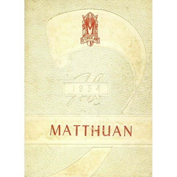 (Custom Reprint) Yearbook: 1954 St Matthew High School - Matthuan Yearbook (Monroe, LA)