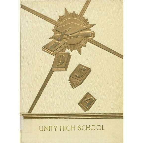 (Custom Reprint) Yearbook: 1954 Unity High School - Hi Lites Yearbook (Mendon, IL)