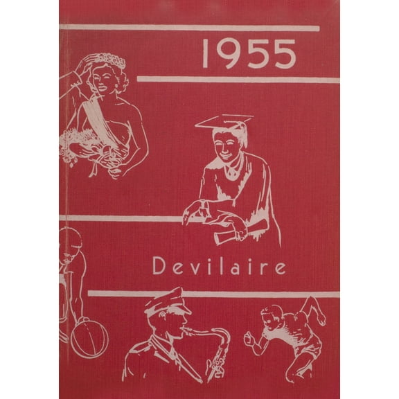 (Custom Reprint) Yearbook: 1955 Laura Conner High School - Devilaire Yearbook (Augusta, AR)
