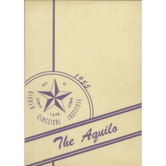 (Custom Reprint) Yearbook: 1955 Ricker Classical Institute - Aquilo Yearbook (Houlton, ME)