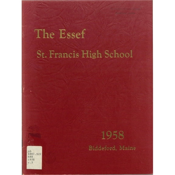 (Custom Reprint) Yearbook: 1958 St Francis College - Motus Yearbook (Biddeford, ME)