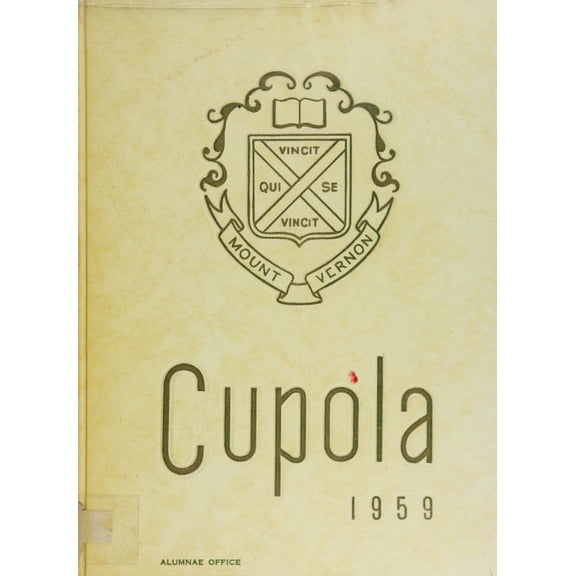 (Custom Reprint) Yearbook: 1959 Mount Vernon Seminary - Cupola Yearbook (Washington, DC)