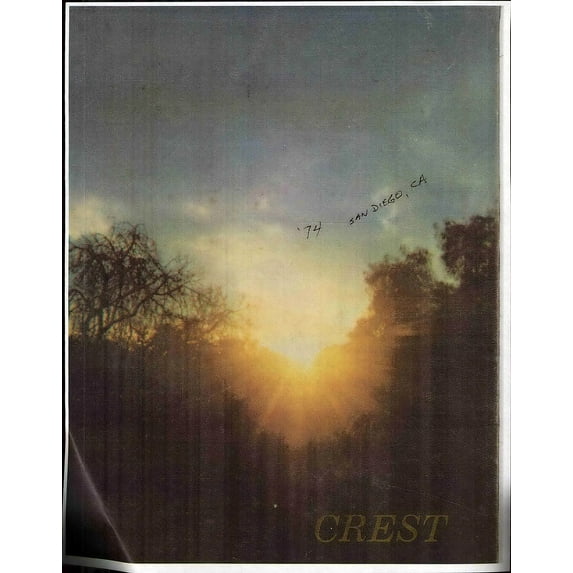 (Custom Reprint) Yearbook: 1974 Bonita Vista Middle School - Crest Yearbook (Chula Vista, CA)