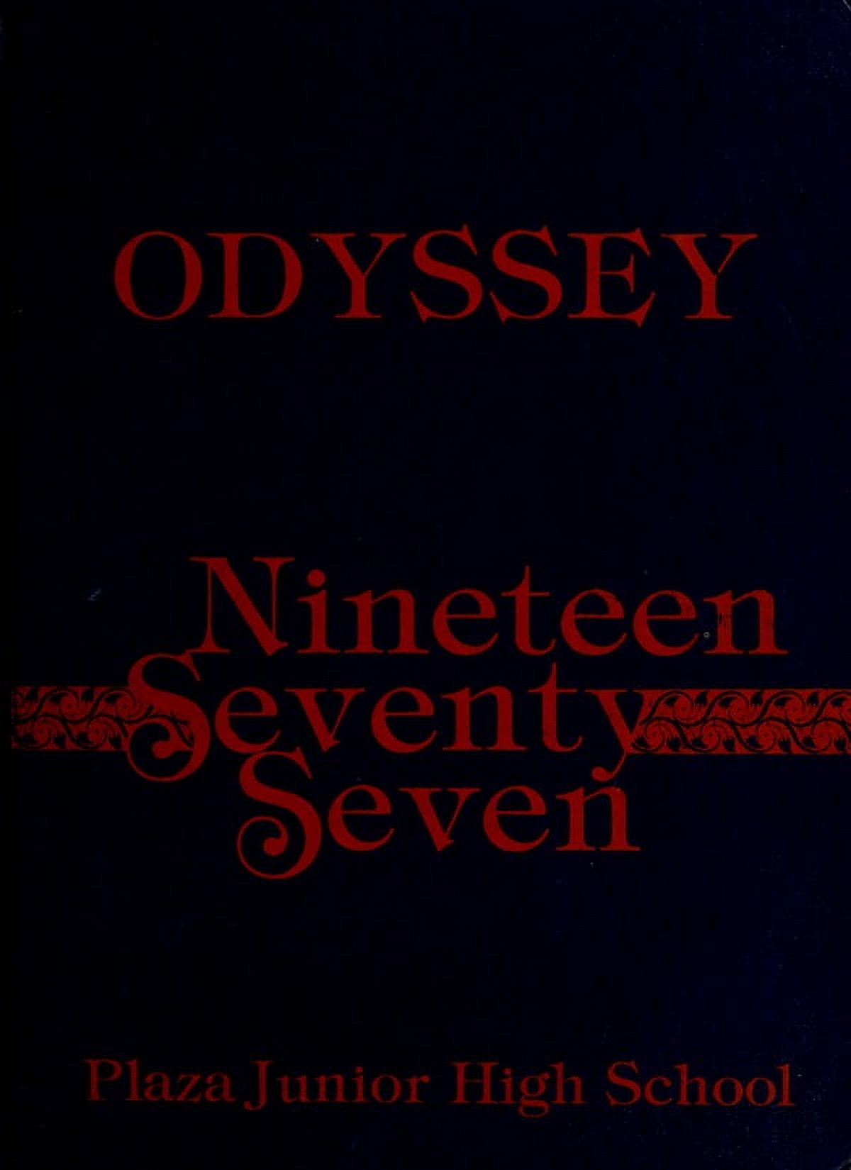 (Custom Reprint) Yearbook 1977 Plaza Middle School Odyssey Yearbook