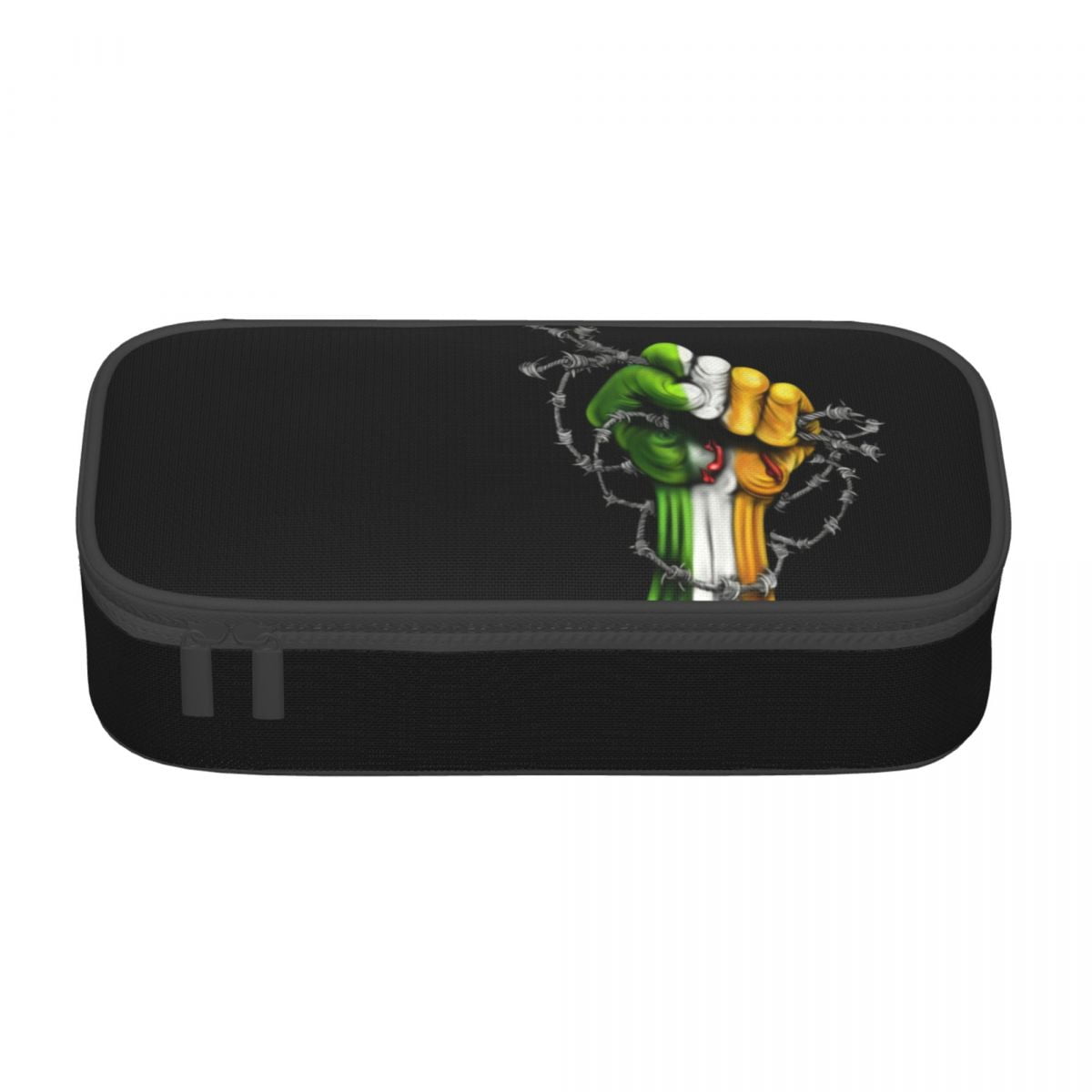 Custom Retro Ireland Map In Irish - Custom Retro Ireland Map In Irish Flag Pencil Cases For Large Capacity Patriotic Pen Box Bag Statiry 3fac9e55 445a 42ac 9a38