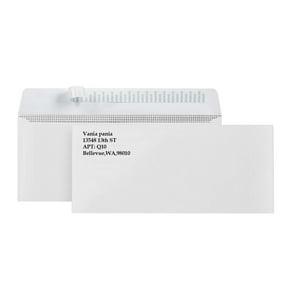 Custom Return Address Envelopes, 200 PCS, Self-Seal, White