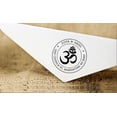 thumbnail image 1 of Custom Return Address Self Inking Personalized Om Round Rubber Stamper Personalized Business Logo, 1 of 2