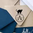 thumbnail image 1 of Custom Return Address Stamp Cat Lover Designer Self Inking Rubber Stamp Personalized Stamper Pre Inked Printtoo, 1 of 1