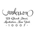 thumbnail image 1 of Custom Return Address Stamp Custom Calligraphy Self Inking Rubber Personalized Family Address Stamp By Printtoo, 1 of 1