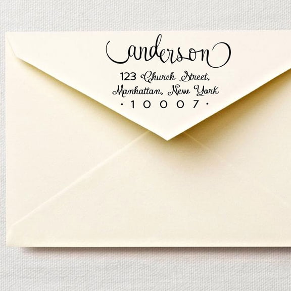 Custom Return Address Stamp Custom Calligraphy Self Inking Rubber Personalized Family Address Stamp By Printtoo