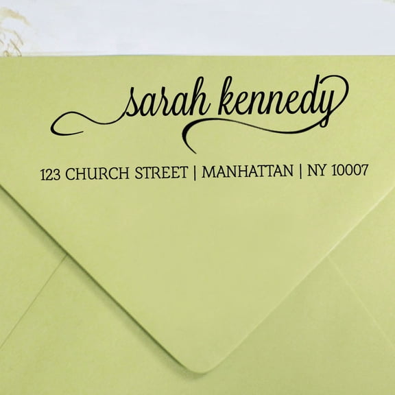 Custom Return Address Stamp Personalized Family Address Rubber Ink Stamper Engagement Gift