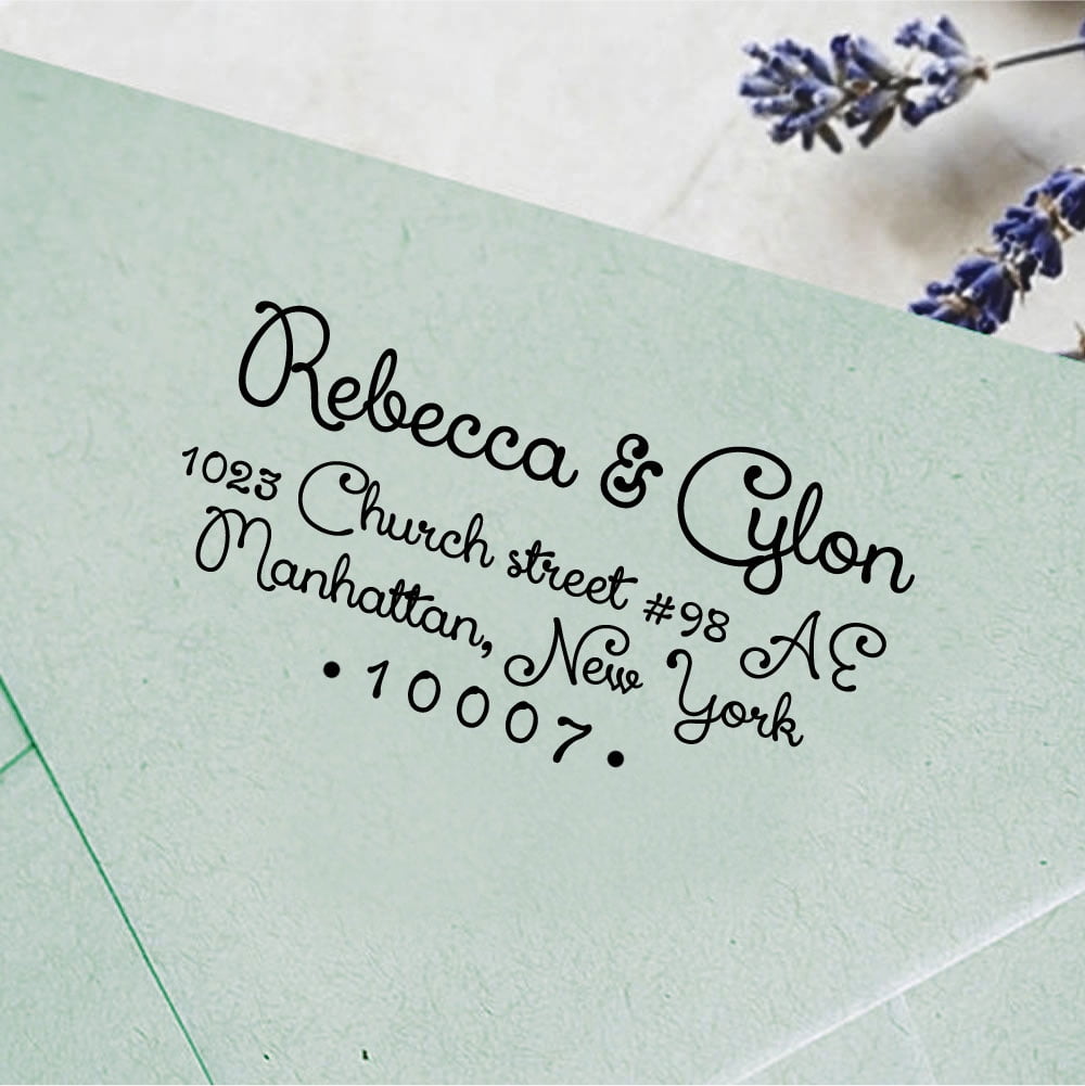 Elegant Address Stamps for Wedding Invitations: Personalize with Style