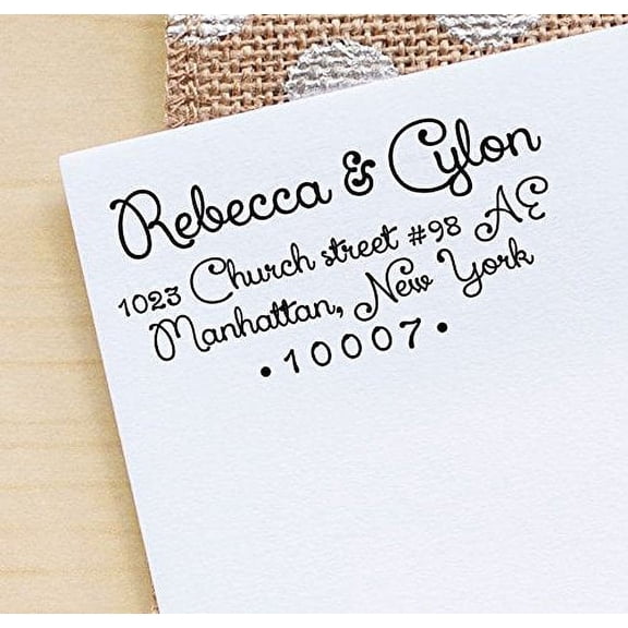 Custom Return Address Stamps Wedding Invitation Self Inking Family Rubber Stamps