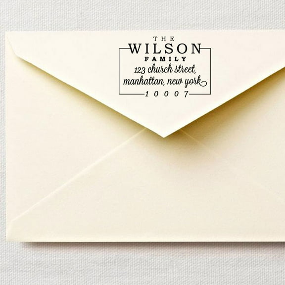 Custom Return Stamp Pre Inked Family Return Address Stamp Personalized Gift Idea Stamper Stationary