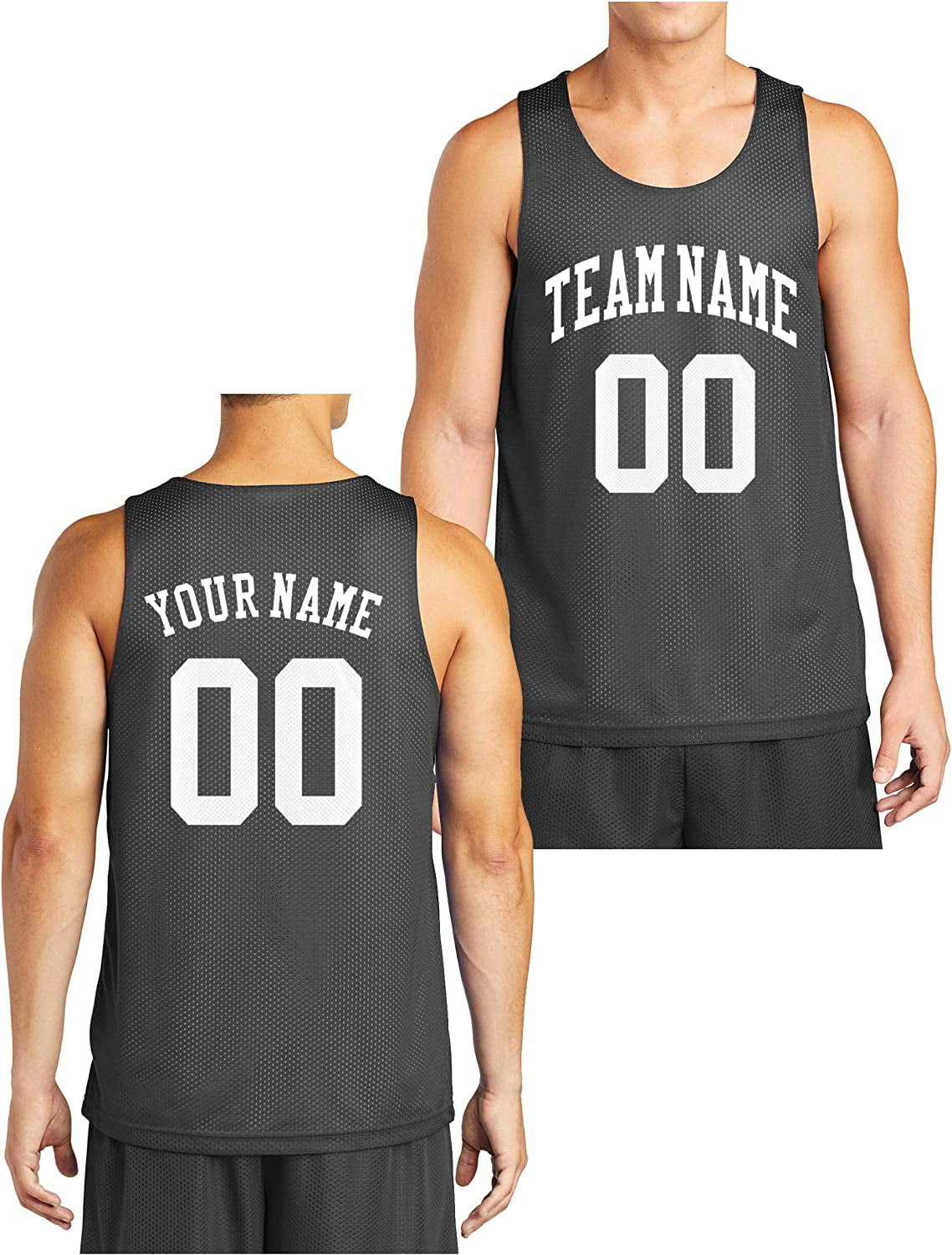 Custom Reversible Basketball Jersey Front and Back