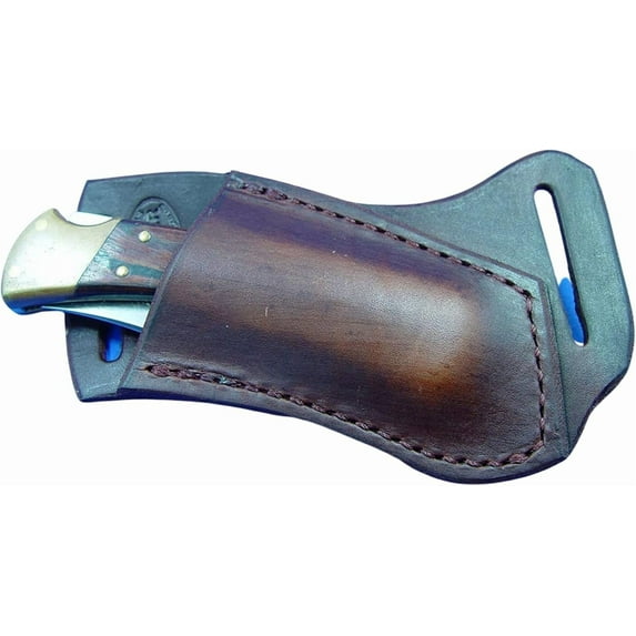 Custom Right Hand Cross Draw Leather Knife Sheath for Buck 110
